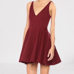 MINKPINK Red Dress V Neck Dress